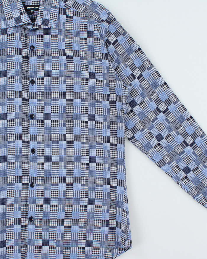 Vintage Jared Lang Check Patchwork Long Sleeve Shirt - M