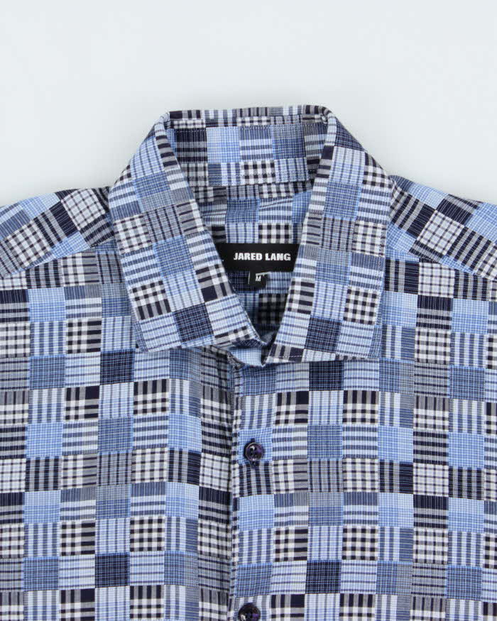 Vintage Jared Lang Check Patchwork Long Sleeve Shirt - M