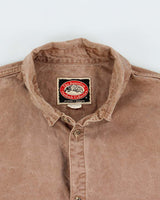 Vintage 1990s Australian Outback Made In USA Canvas Long Sleeve Safari Shirt - XL