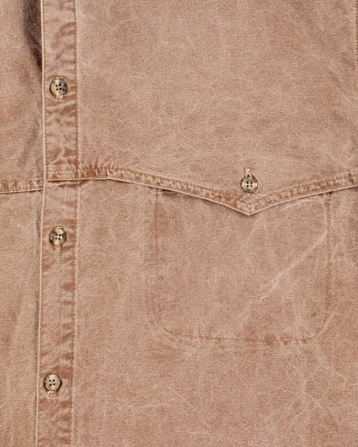 Vintage 1990s Australian Outback Made In USA Canvas Long Sleeve Safari Shirt - XL