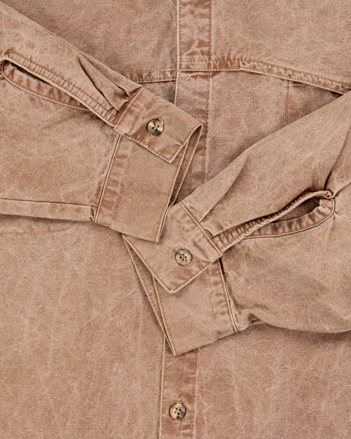 Vintage 1990s Australian Outback Made In USA Canvas Long Sleeve Safari Shirt - XL