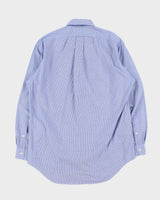 Vintage Y2K 00s Ralph Lauren Blake Two-Ply Micro Gingham Long Sleeve Shirt - S