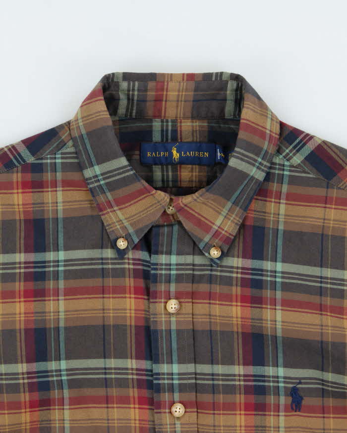 Vintage Ralph Lauren Plaid Long Sleeve Shirt - M