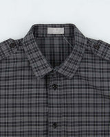 Vintage SS2006 Y2K Dior 'Heidi Slimane' Japanese Exclusive Tartan Epaulette Long Sleeve Shirt - L