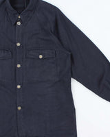 Vintage 1990s Gianni Versace Heavyweight Wool Blend Long Sleeve Oversized Shirt - M