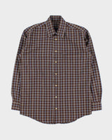 Vintage Y2K 00s Burberry Nova Check Made In USA Long Sleeve Shirt - S