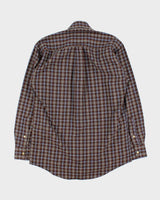 Vintage Y2K 00s Burberry Nova Check Made In USA Long Sleeve Shirt - S
