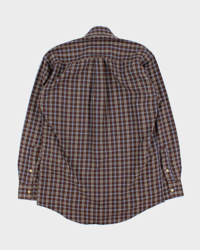 Vintage Y2K 00s Burberry Nova Check Made In USA Long Sleeve Shirt - S