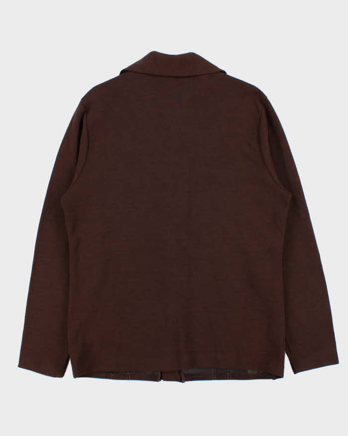 Vintage 1970s Trent Suede Union Made Long Sleeve Western Shirt - XL