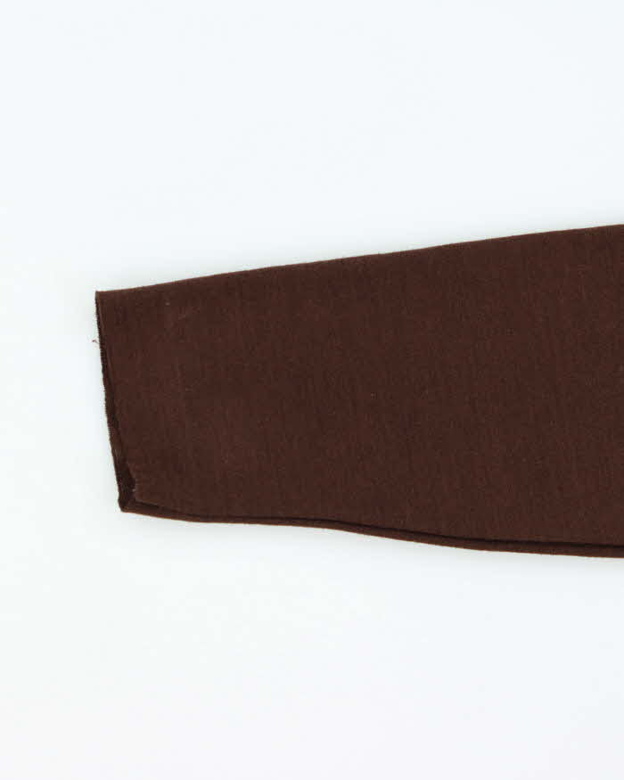 Vintage 1970s Trent Suede Union Made Long Sleeve Western Shirt - XL