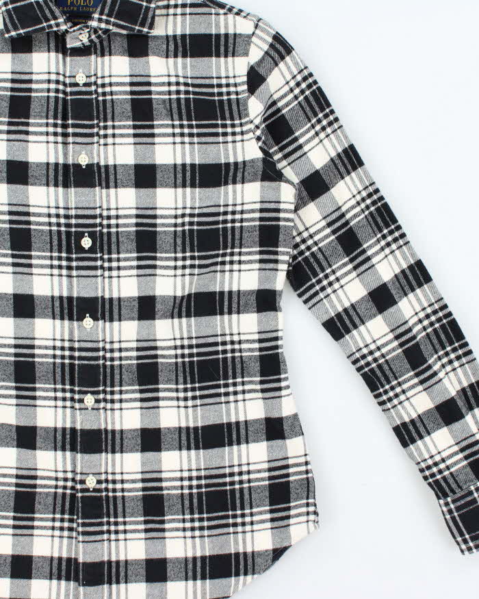 Vintage Polo Ralph Lauren Custom Fit Long Sleeve Plaid Flannel Shirt - S