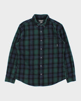 Vintage Eddie Bauer Tartan Long Sleeve Flannel Shirt - M