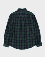 Vintage Eddie Bauer Tartan Long Sleeve Flannel Shirt - M
