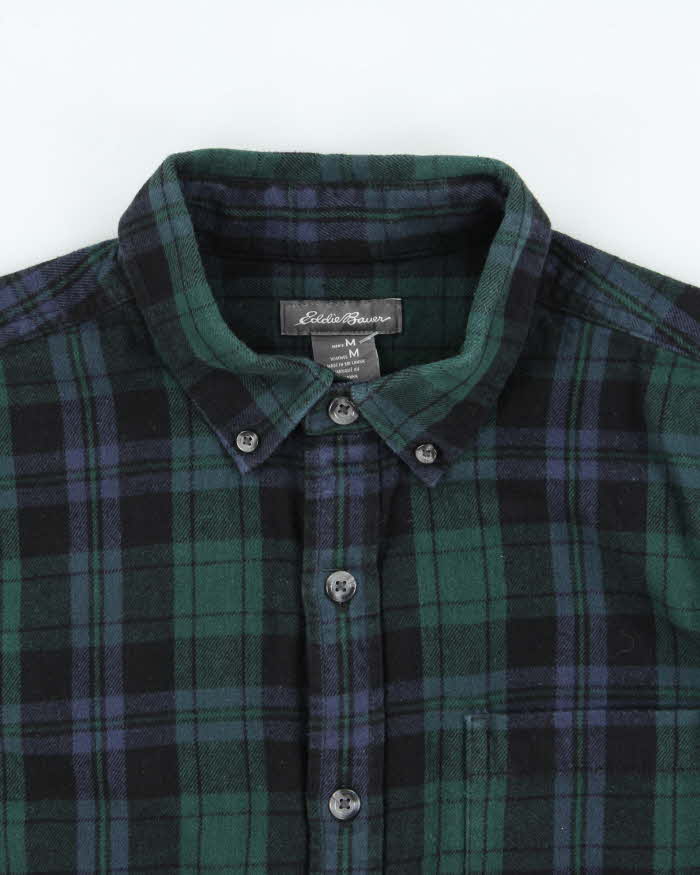 Vintage Eddie Bauer Tartan Long Sleeve Flannel Shirt - M