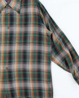 Vintage 1970s Arrow 'Hunter Checks' Long Sleeve Plaid Flannel Shirt - XL