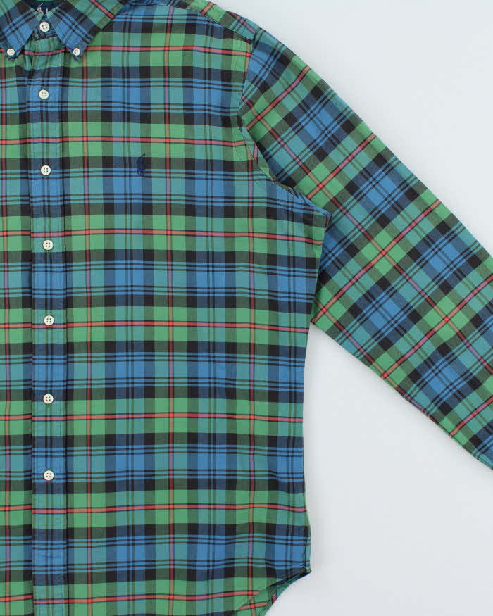 Vintage Y2K 00s Ralph Lauren Heavyweight Plaid Long Sleeve Shirt - L