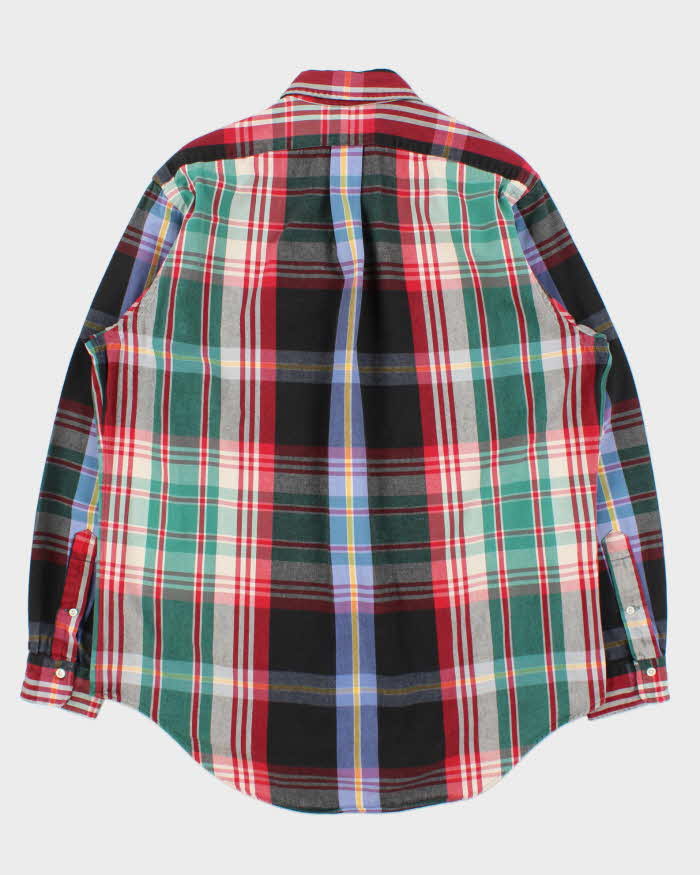 Vintage 1990s Ralph Lauren Heavyweight Plaid Long Sleeve Shirt - L