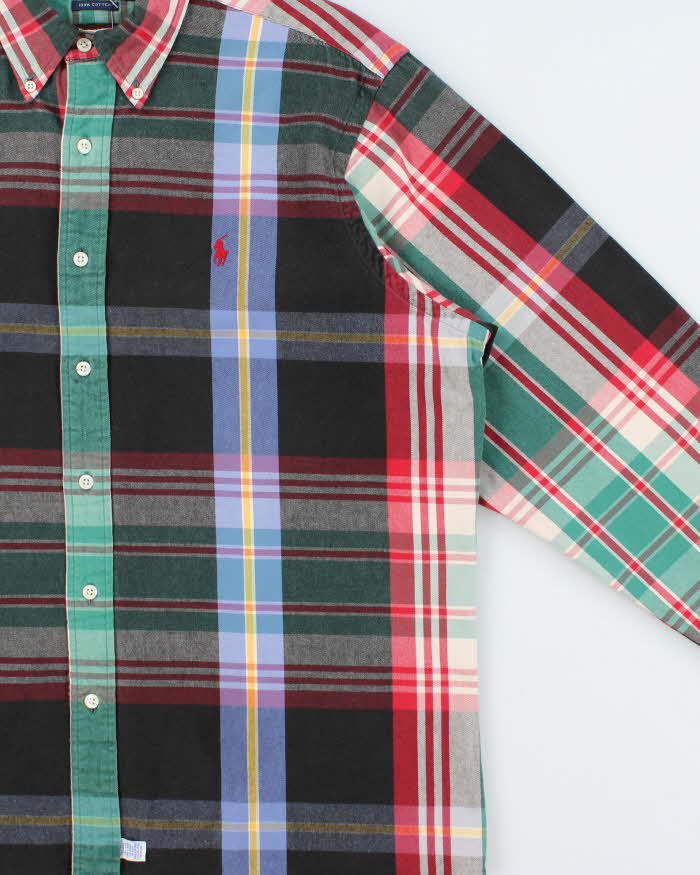 Vintage 1990s Ralph Lauren Heavyweight Plaid Long Sleeve Shirt - L