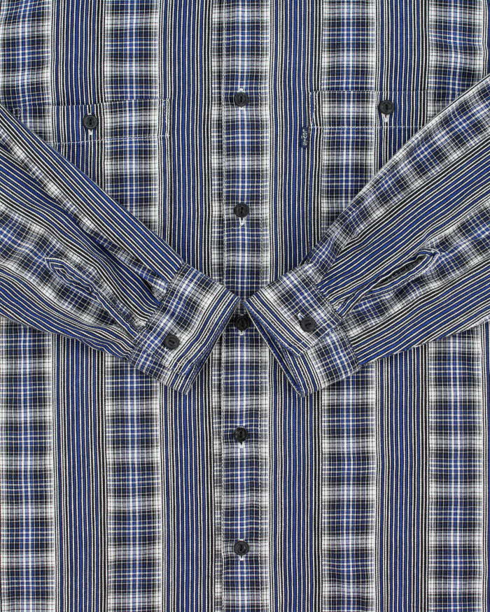 Vintage 1997 Levi's Plaid Striped Long Sleeve Shirt - M