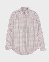 Vintage Y2K 00s Diesel Check Long Sleeve Epaulettes Shirt - S