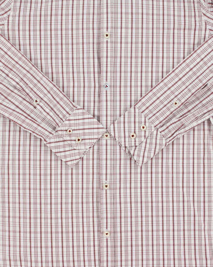 Vintage Y2K 00s Diesel Check Long Sleeve Epaulettes Shirt - S