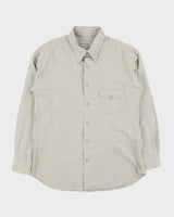 Vintage 1990s Giorgio Armani Le Collezioni Window Pane Check Long Sleeve Shirt - L