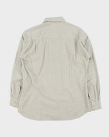 Vintage 1990s Giorgio Armani Le Collezioni Window Pane Check Long Sleeve Shirt - L