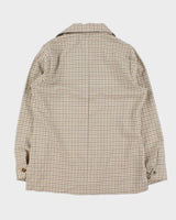 Vintage 1970s Tattersall Daggar Collared Long Sleeve Shirt - L