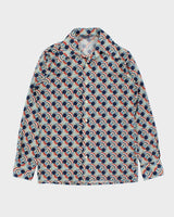 Vintage 1970s Pierre Le Grande Donegal Patterned Long Sleeve Shirt - M