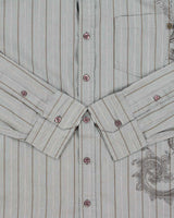 Vintage Y2K 00s Fox Racing Striped Graphic Long Sleeve Shirt - L