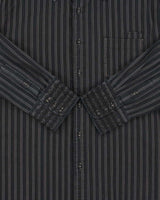 Vintage Y2K 00s British Laundry Christopher Wicks Hand Sewn Striped Embroidered Long Sleeve Shirt - L