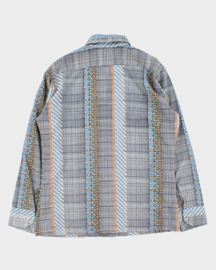 Vintage 1970s Spire California Made In USA Patterned Long Sleeve Shirt - L