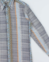 Vintage 1970s Spire California Made In USA Patterned Long Sleeve Shirt - L