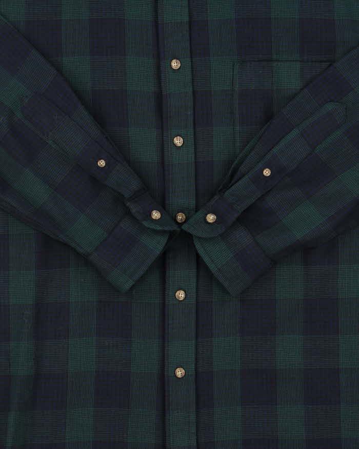 Vintage Pendleton 'Sir' Tartan Pure Wool Long Sleeve Flannel Shirt - L