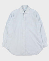 Vintage Y2K 00s Burberry Made In USA Window Pane Check Long Sleeve Shirt - L