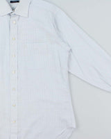 Vintage Y2K 00s Burberry Made In USA Window Pane Check Long Sleeve Shirt - L