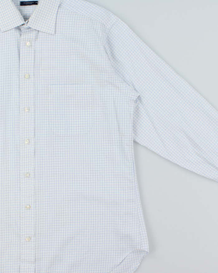 Vintage Y2K 00s Burberry Made In USA Window Pane Check Long Sleeve Shirt - L