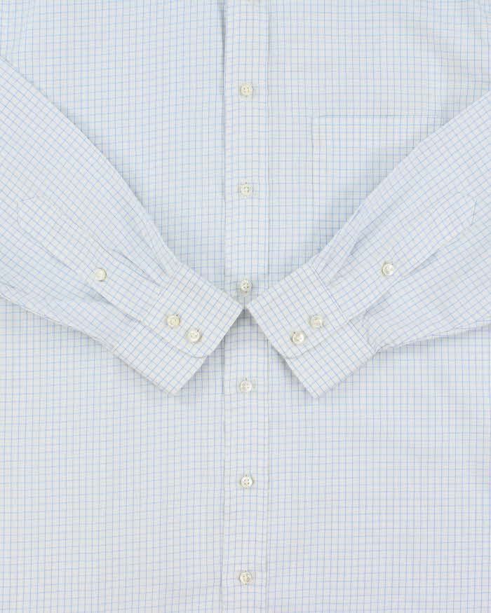 Vintage Y2K 00s Burberry Made In USA Window Pane Check Long Sleeve Shirt - L