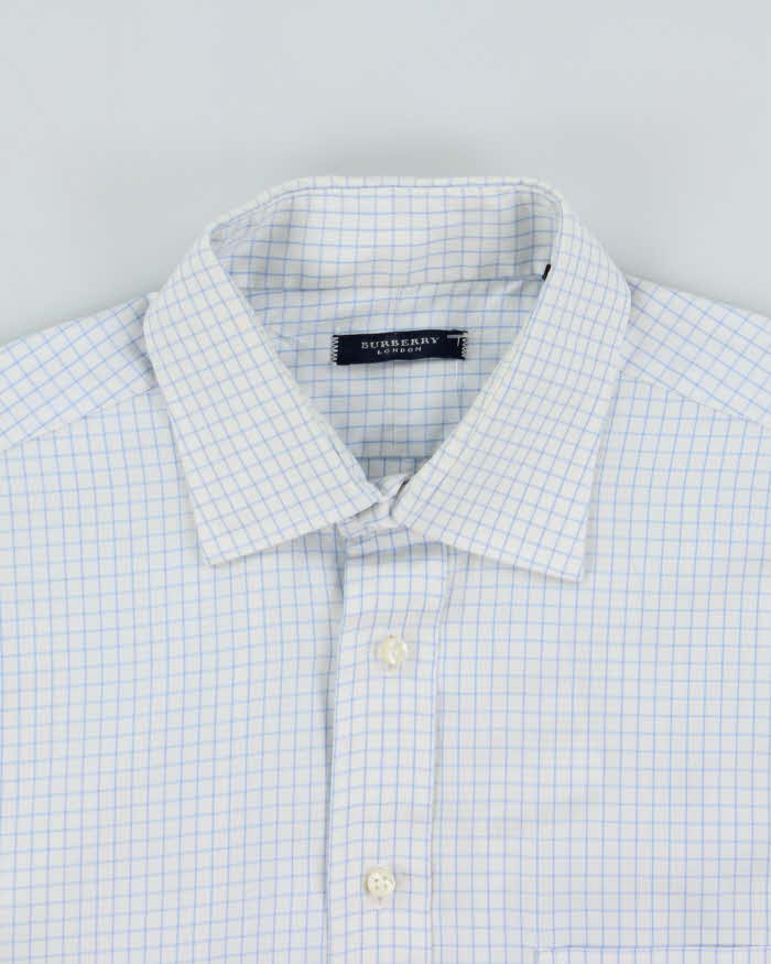 Vintage Y2K 00s Burberry Made In USA Window Pane Check Long Sleeve Shirt - L