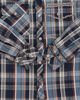 Vintage Y2K 00s RNT Jeans Embellished Plaid Snap Button Long Sleeve Western Shirt - XL
