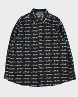Vintage Y2K 00s Brooks &amp; Dunn By Panhandle Slim Heavyweight Patterned Long Sleeve Shirt - XL
