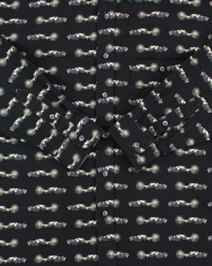 Vintage Y2K 00s Brooks &amp; Dunn By Panhandle Slim Heavyweight Patterned Long Sleeve Shirt - XL