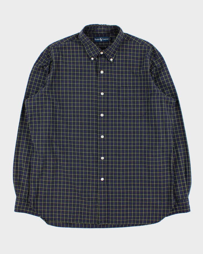 Vintage Y2K 00s Ralph Lauren Tartan Long Sleeve Shirt - XL