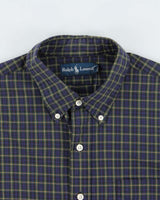 Vintage Y2K 00s Ralph Lauren Tartan Long Sleeve Shirt - XL