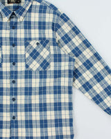 Vintage Ralph Lauren RRL Linen Cotton Blend Long Sleeve Plaid Shirt - XL