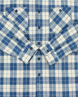 Vintage Ralph Lauren RRL Linen Cotton Blend Long Sleeve Plaid Shirt - XL