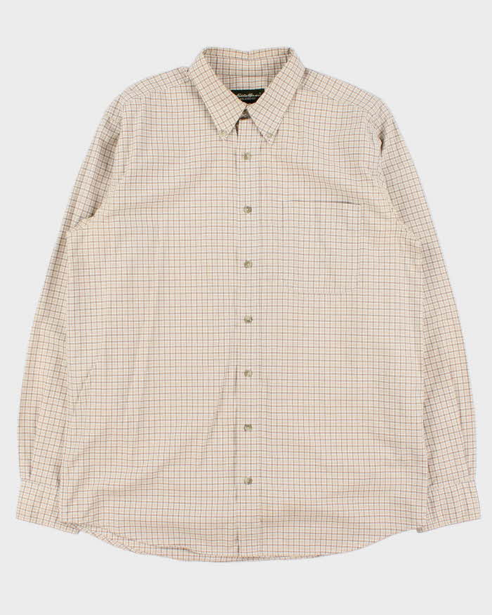 Vintage Eddie Bauer Oversized Check Long Sleeve Shirt - L