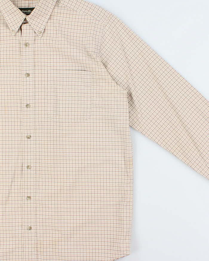 Vintage Eddie Bauer Oversized Check Long Sleeve Shirt - L