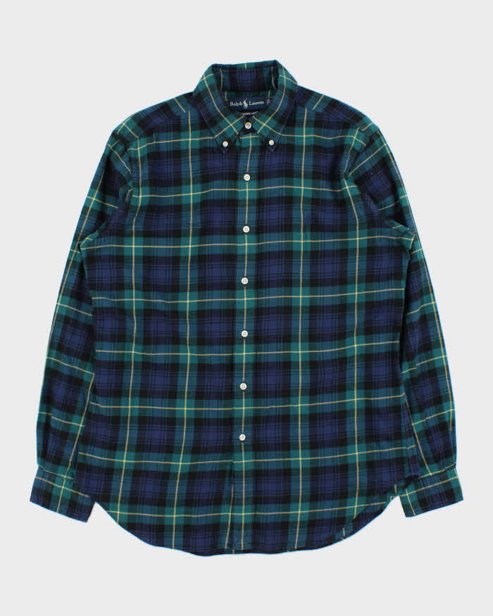 Vintage Y2K 00s Ralph Lauren Tartan Classic Fit Long Sleeve Shirt - M