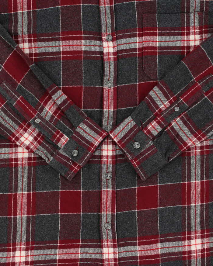 Vintage Eddie Bauer Plaid Classic Fit Long Sleeve Flannel Shirt - L
